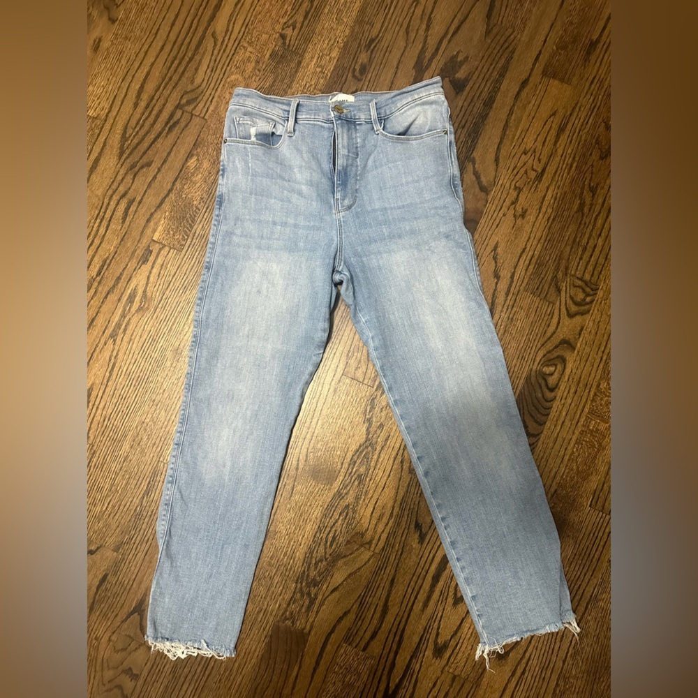 Frame Denim Light Blue Ankle Jeans